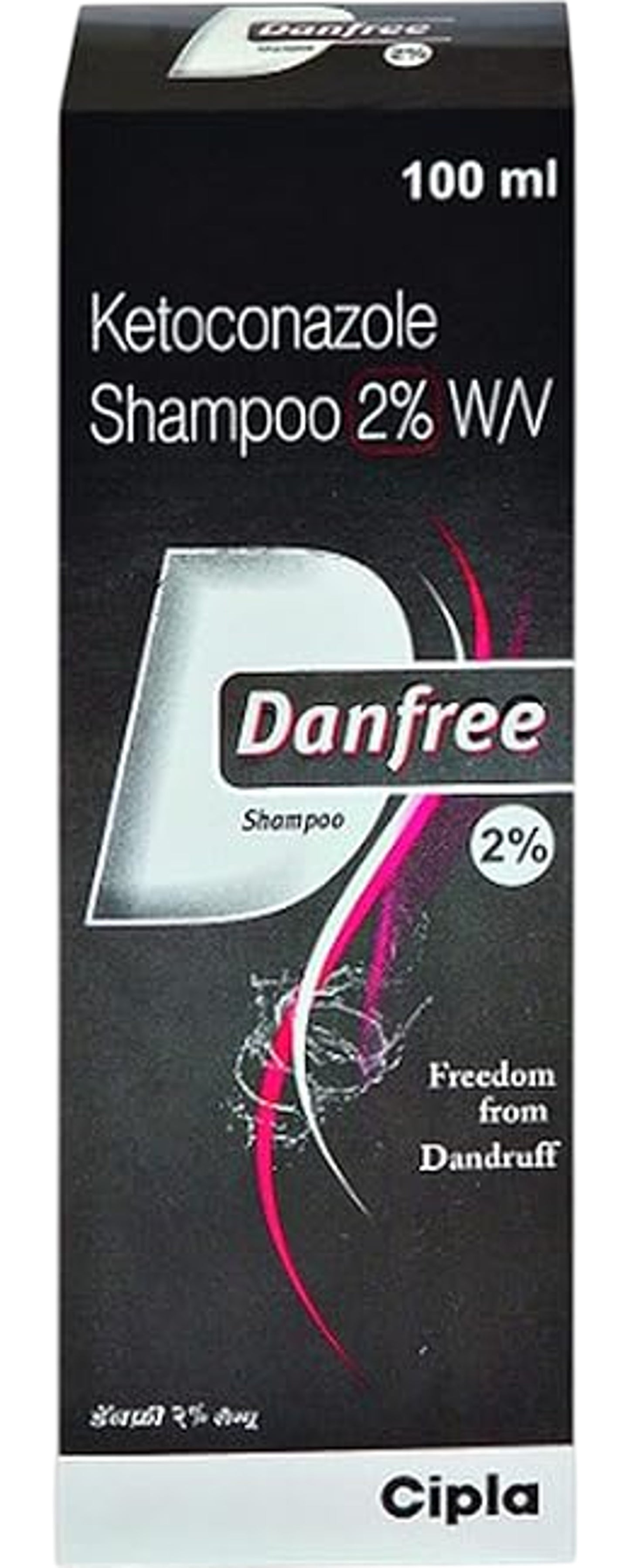 CIPLA Danfree Ketoconazole Shampoo 2% W/V 100ml Anti Dandruff Treatment