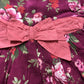 Floral Dress 3-6 Months Baby Girl Long Sleeve Pink Bow Detail