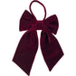 Luxury Velvet Bow Tie Sash Christmas Décor Dark Red