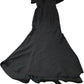Jarlo Harlow Black Formal Maxi Dress Women's Off Shoulder XS