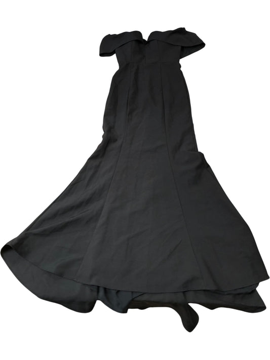 Jarlo Harlow Black Formal Maxi Dress Women's Off Shoulder XS