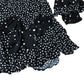 Black Polka Dot Dress Ruffle Bell Sleeve Smock Style Size 8