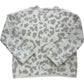River Island Leopard Print Sequin Sweater XS Women's Casual Knit Wool Blend