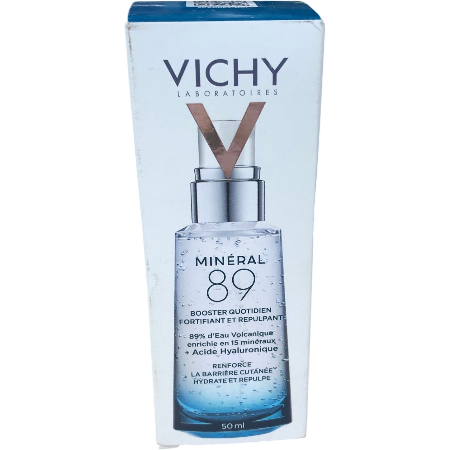 VICHY Mineral 89 Hyaluronic Acid Booster 50ml Daily Moisturizer Hydrates Skin