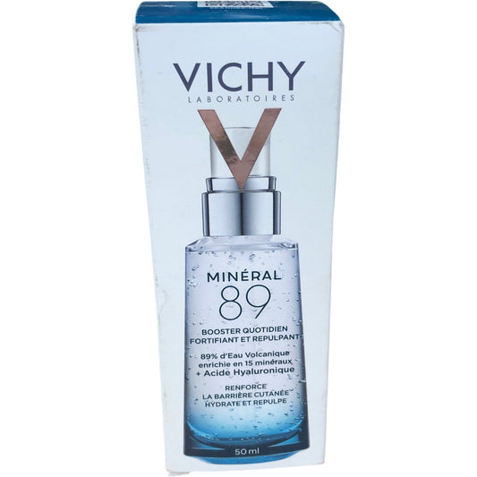 VICHY Mineral 89 Hyaluronic Acid Booster 50ml Daily Moisturizer Hydrates Skin
