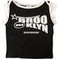River Island Brooklyn T-Shirt 5-6 Years Girls Short Sleeve Cotton Black