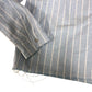 Pacsun Ford Mustang Striped Shirt Size Medium Men's Blue Cotton Long Sleeve