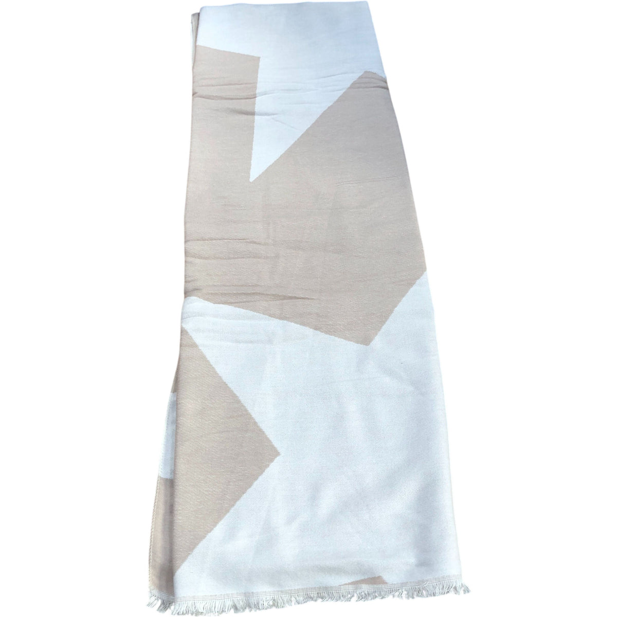 Grey Star Print Mid Weight Scarf