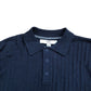 River Island Long Sleeve Polo Navy Size S