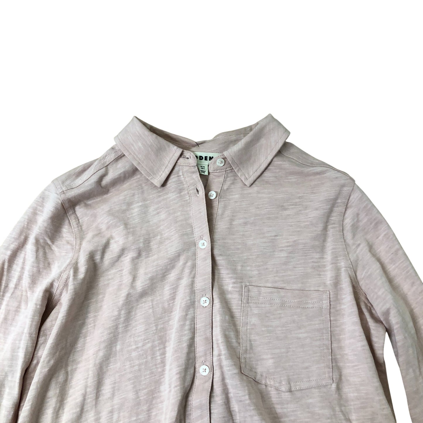 Boden Long Sleeve Shirt Women's Blouse Pink Cotton Casual Wear UK10