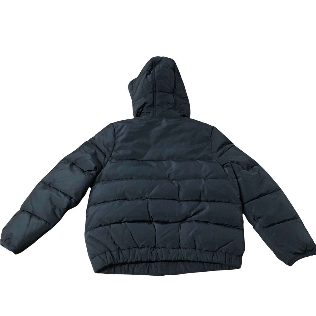 Boys Black Hooded Puffer Jacket Cold Weather 3-4 Years