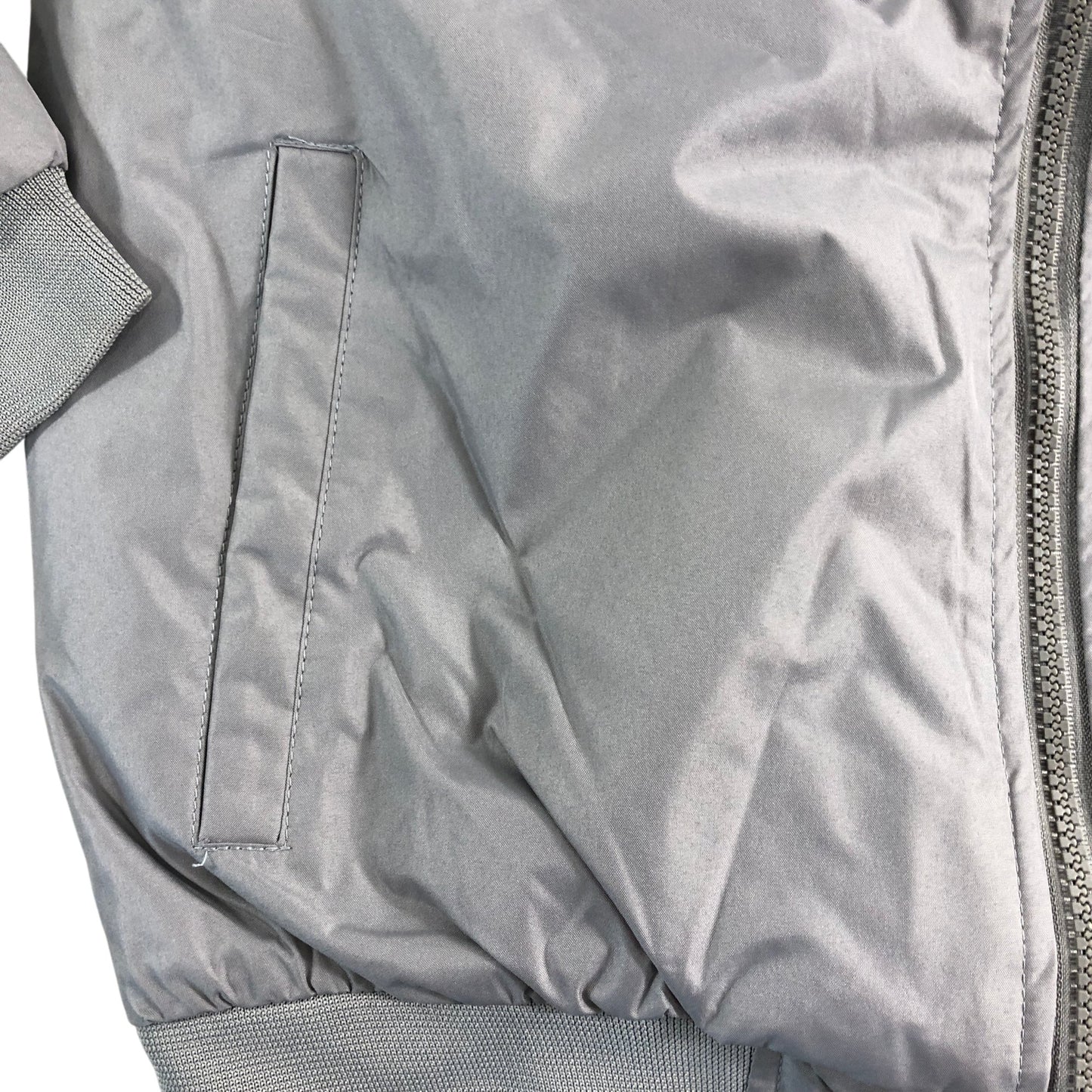 AVANT GARDE Paris Bomber Jacket M Men's Grey Zip Up Casual Outerwear Lightweight