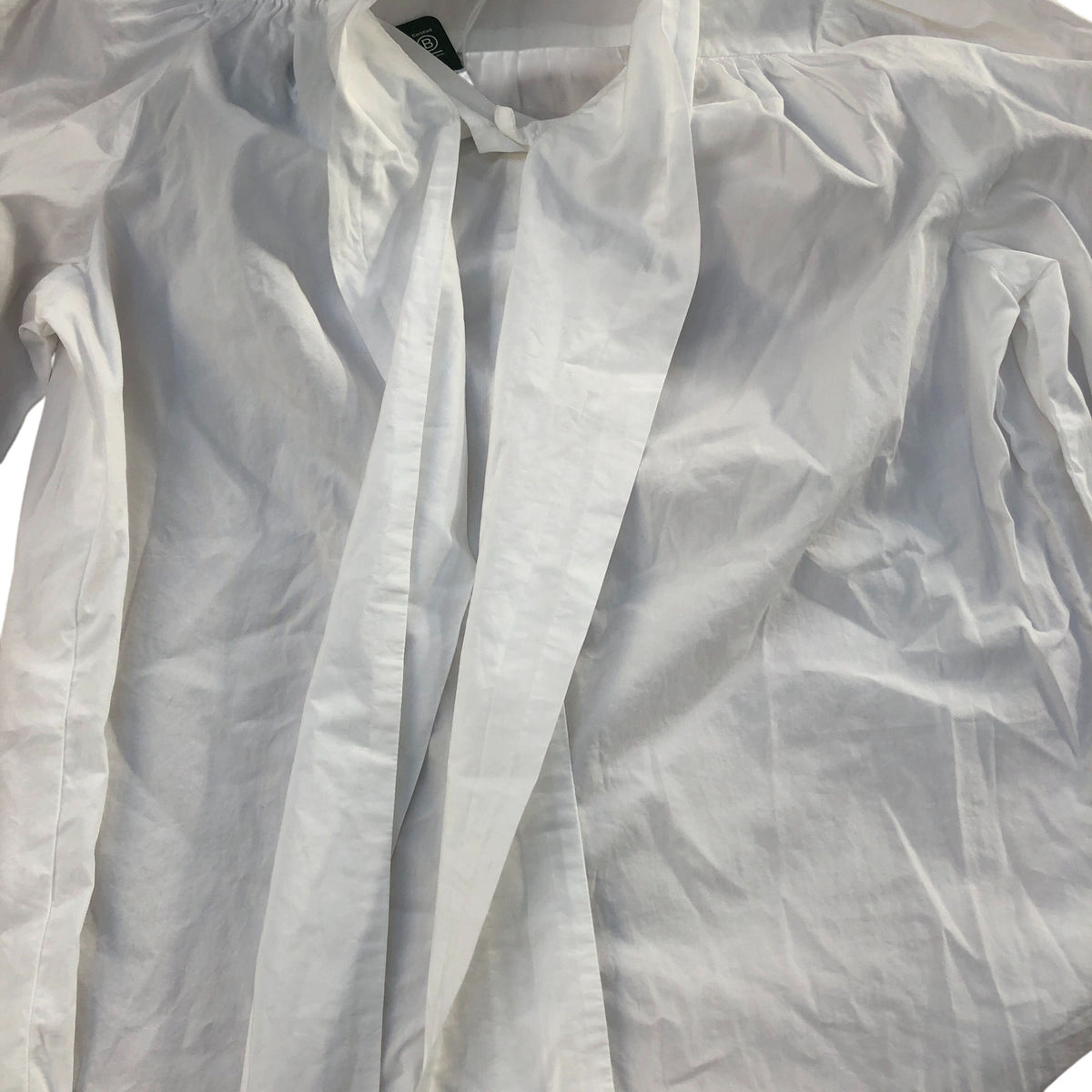 Baukjen White Blouse UK12 Women's Organic Cotton Lightweight Classic Design