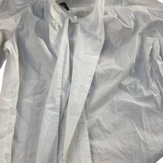 Baukjen White Blouse UK12 Women's Organic Cotton Lightweight Classic Design