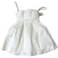 Jarlo Kiki Dress Women's Ivory Ruched Mini Dress with Beaded Straps Size 8
