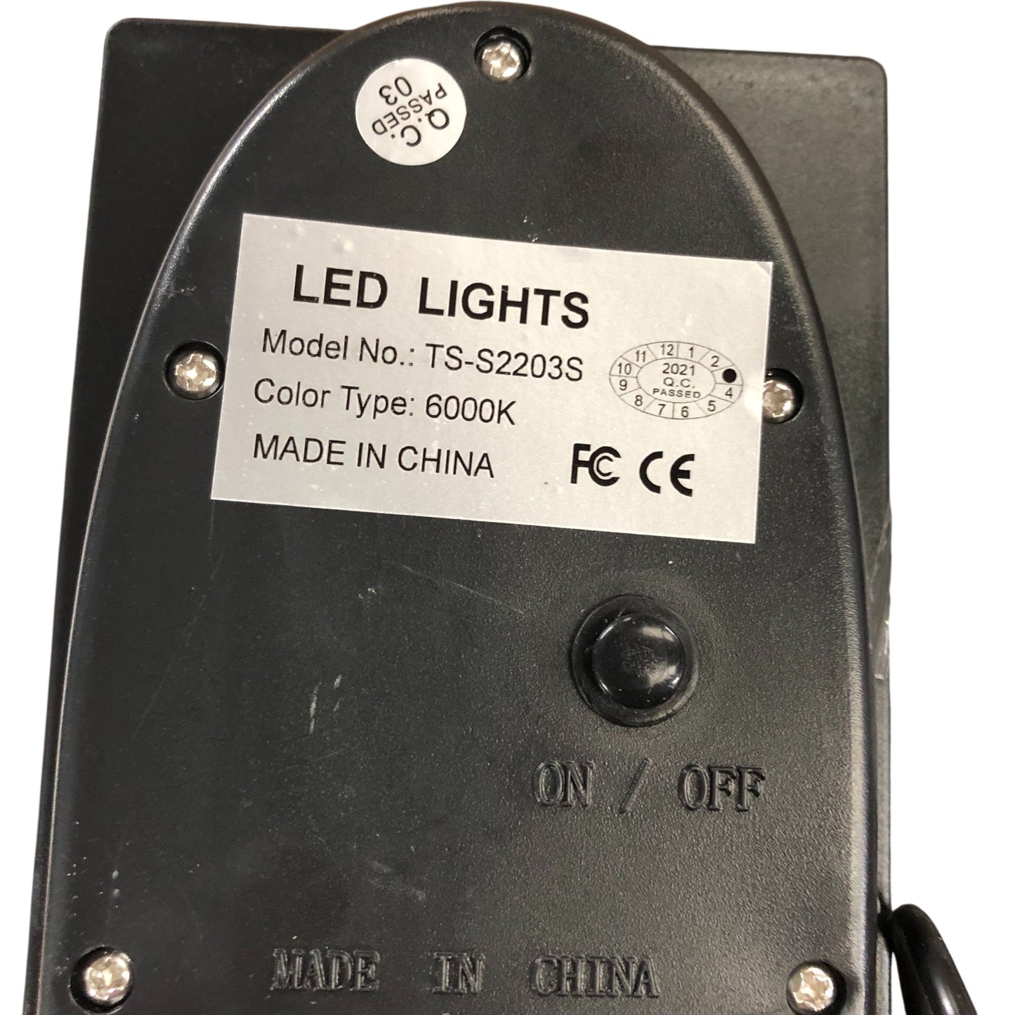 LED Spotlight TS-S2203S 6000K Solar Lights Outdoor Garden LED Lighting Two Pack
