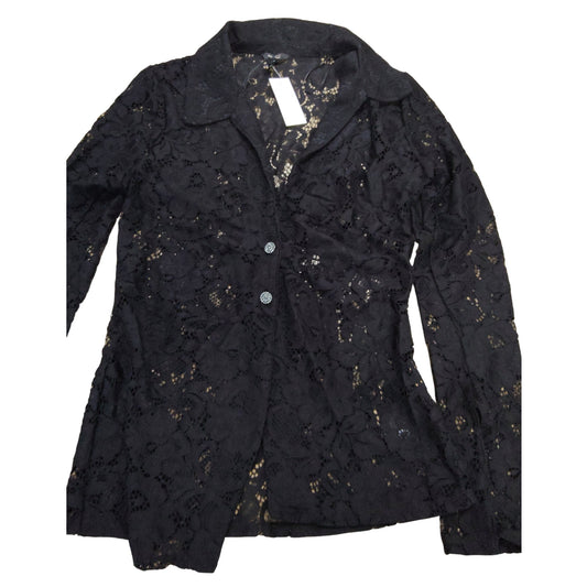 River Island Shirt Size UK12 Women's Black Floral Pattern Long Sleeves