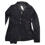 River Island Shirt Size UK12 Women's Black Floral Pattern Long Sleeves