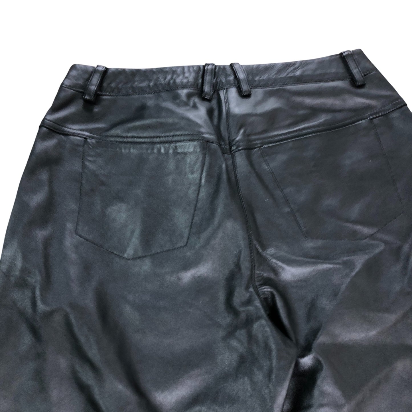 Urban Code Women's Black Leather Trousers Size 12