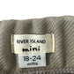 River Island Mini Chino Shorts 18-24 Months Boys Khaki Cotton Blend Casual
