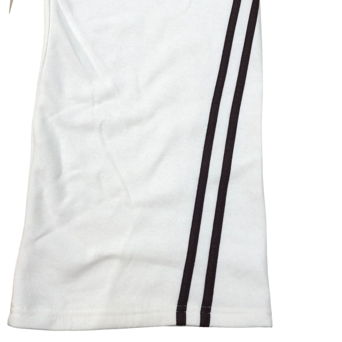 Kids Track Pants White Sports Trousers With Black Stripes