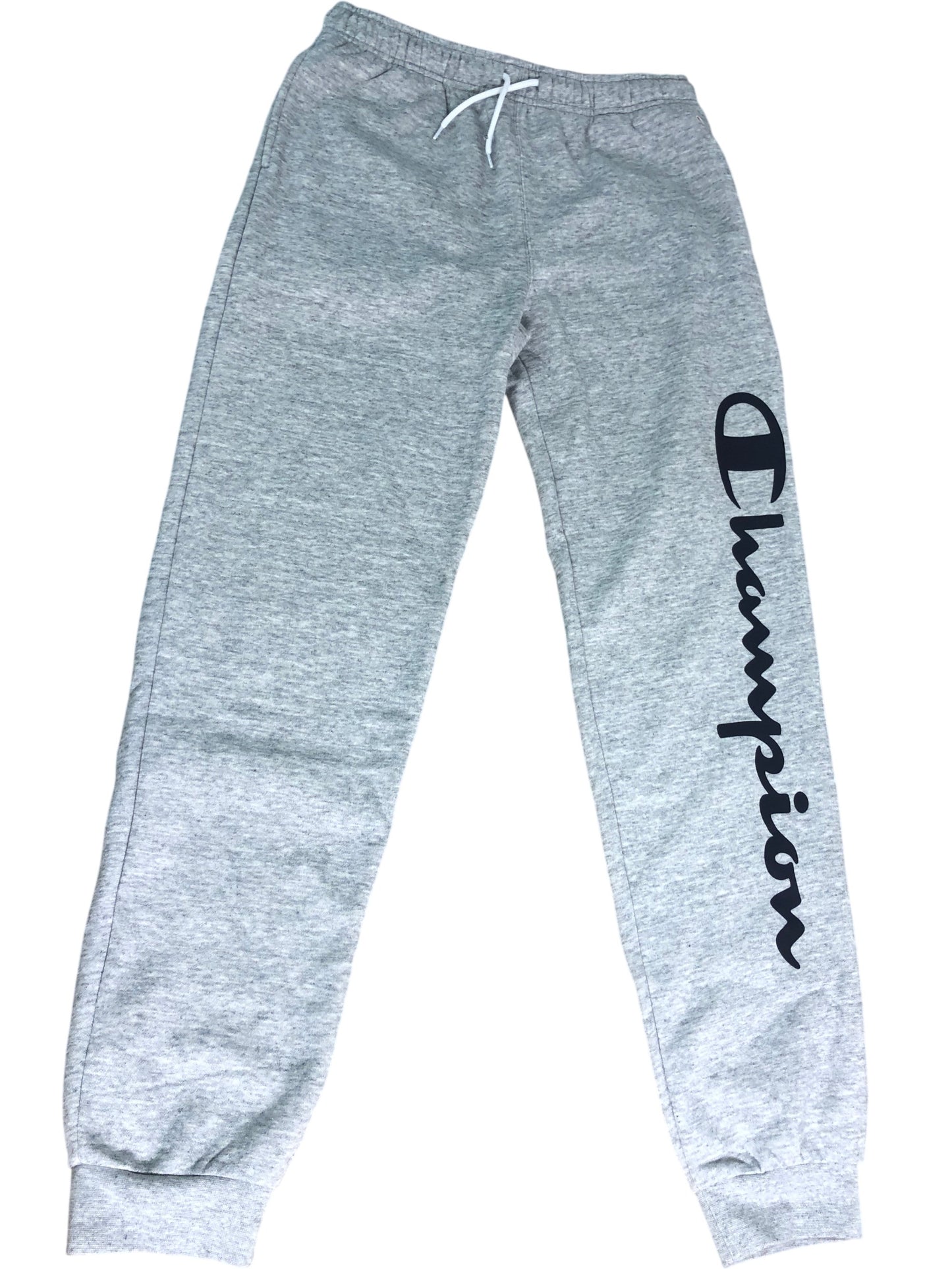 CHAMPION Track Pants Grey Joggers With Logo Elastic Waist 15-16 Years