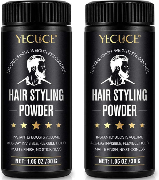 YECUCE Hair Styling Powder 30g Vegan Formula Natural Finish 2 Pack
