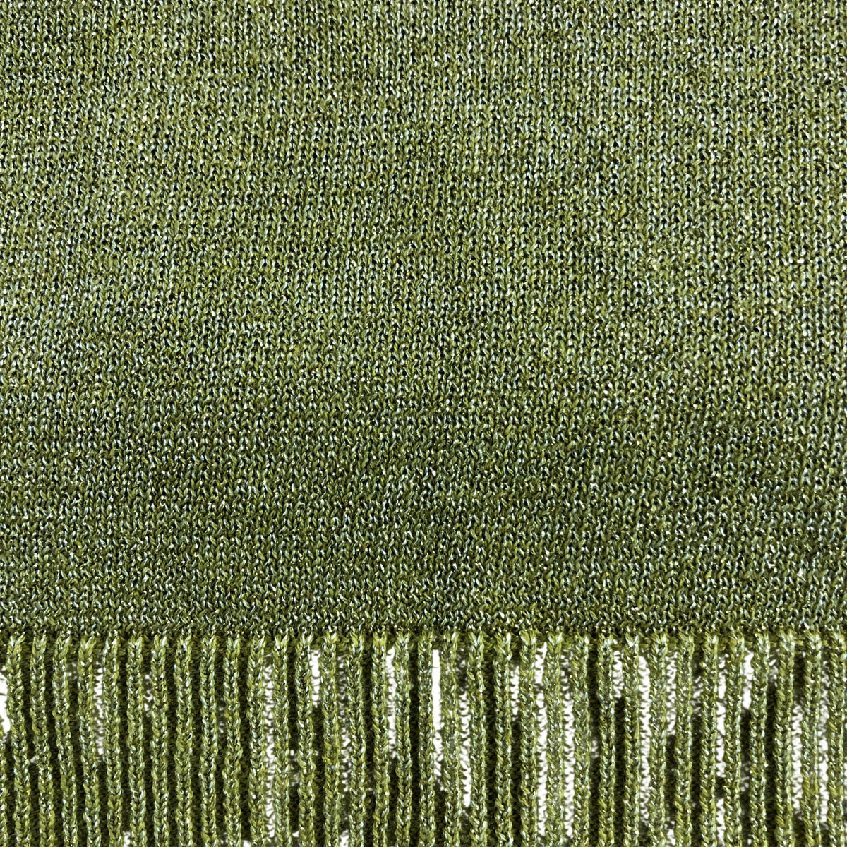 Sparkle Jumper Women's Chart Olive Green 3/4 Sleeve