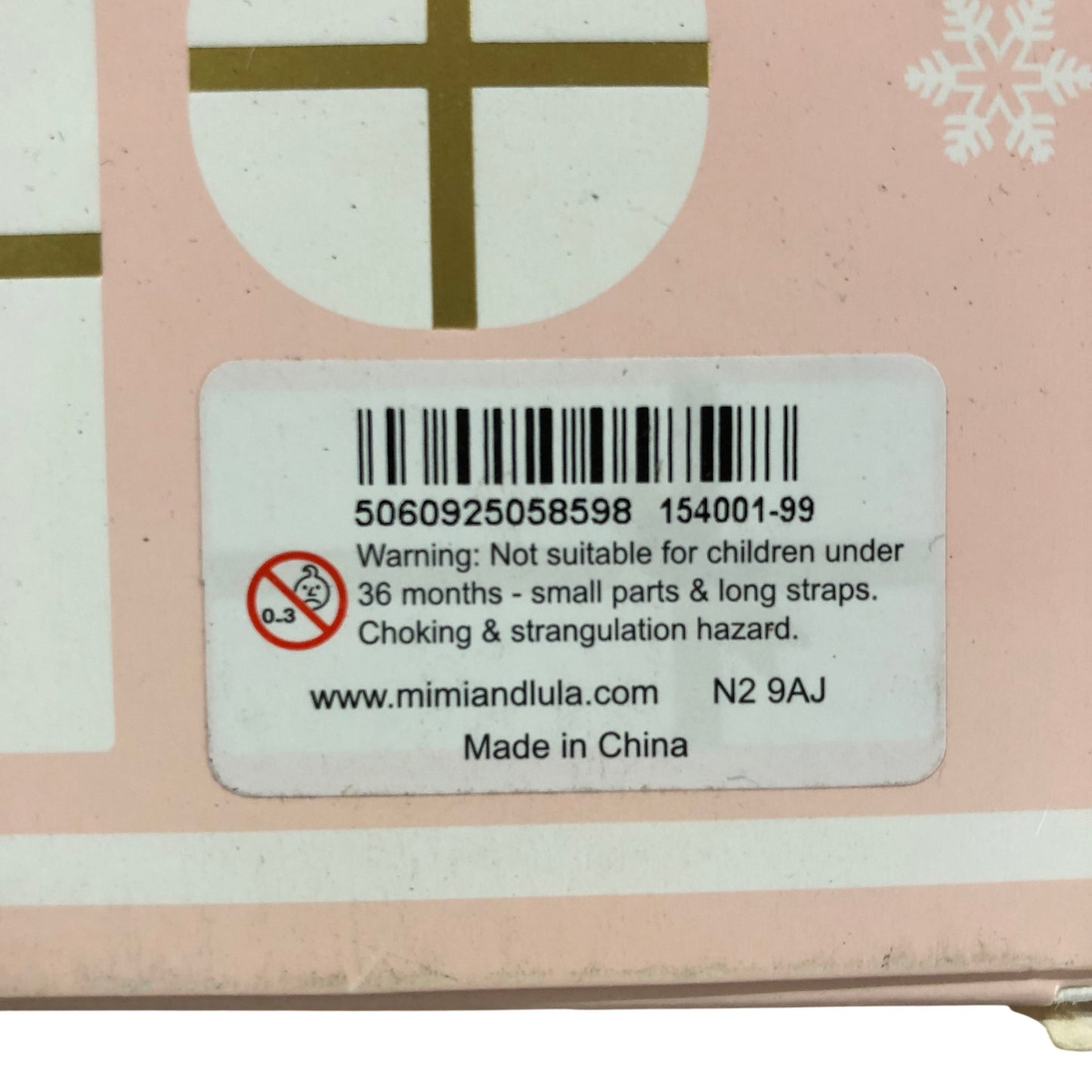 Pink Deluxe Christmas Advent Calendar Count Down Sparkly Accessories