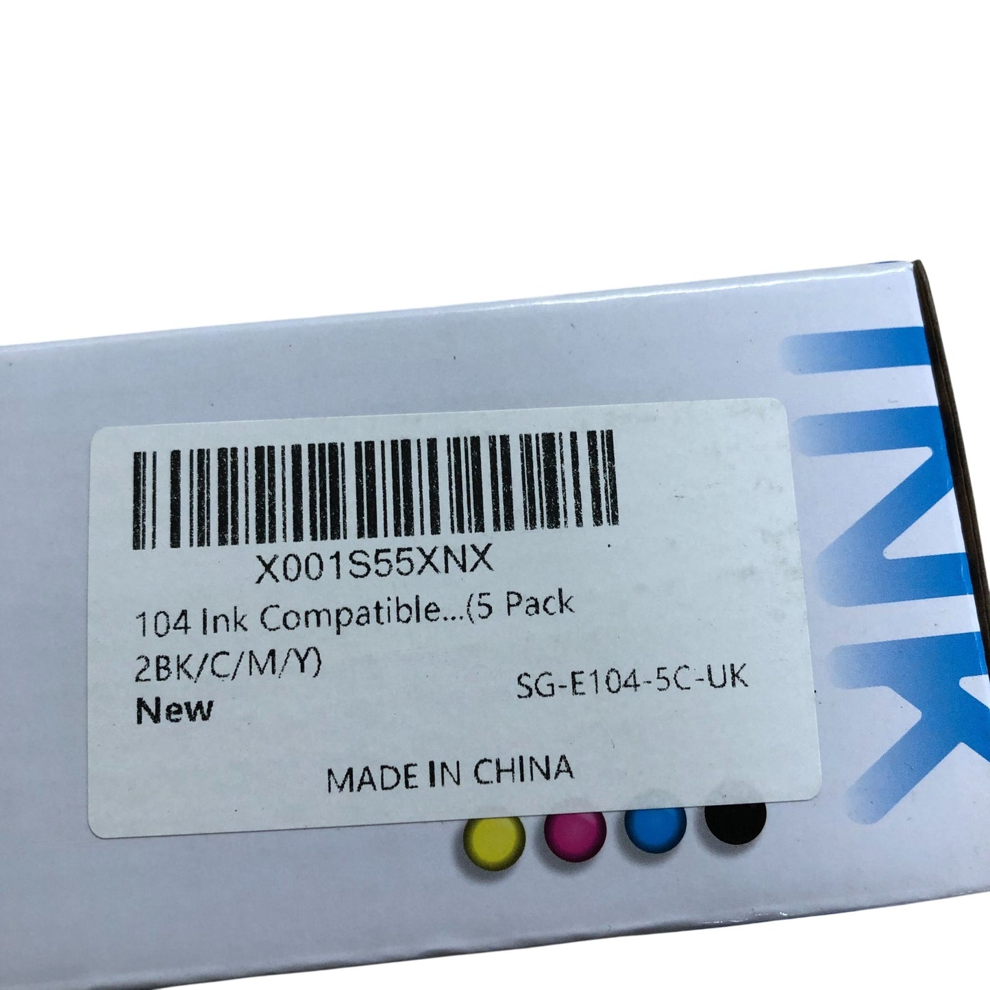 Premium EPT104 Ink Set 5 Pack 70ml Compatible With T104 Series Printers