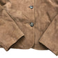 Women's Tan Suede Buttoned Jacket Size M