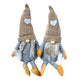 Gonk Figurines Set of Two Seasonal Decorative Gnomes with Knit Hats