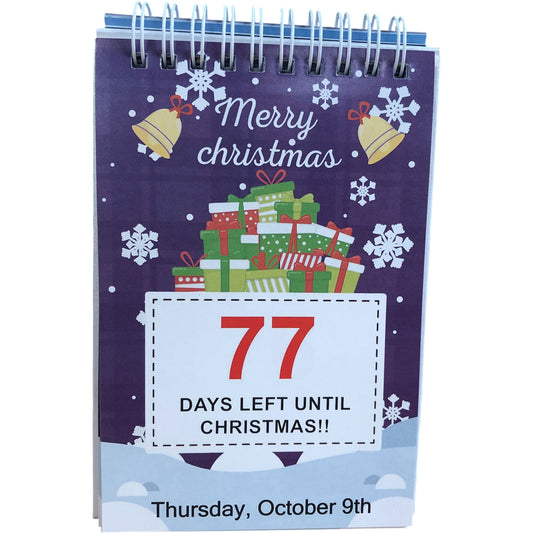 Christmas Countdown 100 Day Calendar Festive Advent Joyful Décor Gift