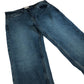 Onfire W30 L32 Men's Denim Jeans Classic Fit Blue Washed Cotton Elastic