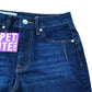 River Island Petite Mom Jeans Turn Ups Blue