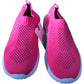 Lightweight Comfort Slip On Trainers Women's Bright Pink UK3.5