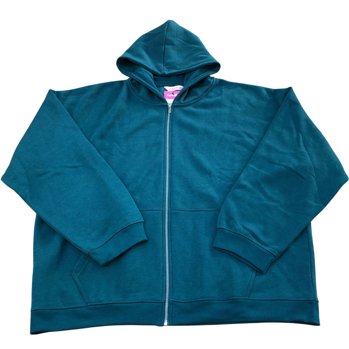 Kangaroo Poo Teal  Zip Up Hoodie Size 18
