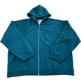 Kangaroo Poo Teal  Zip Up Hoodie Size 18