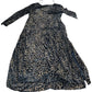 Leopard Print Maxi Dress UK14 Women's Long Sleeve Stylish Evening Wear