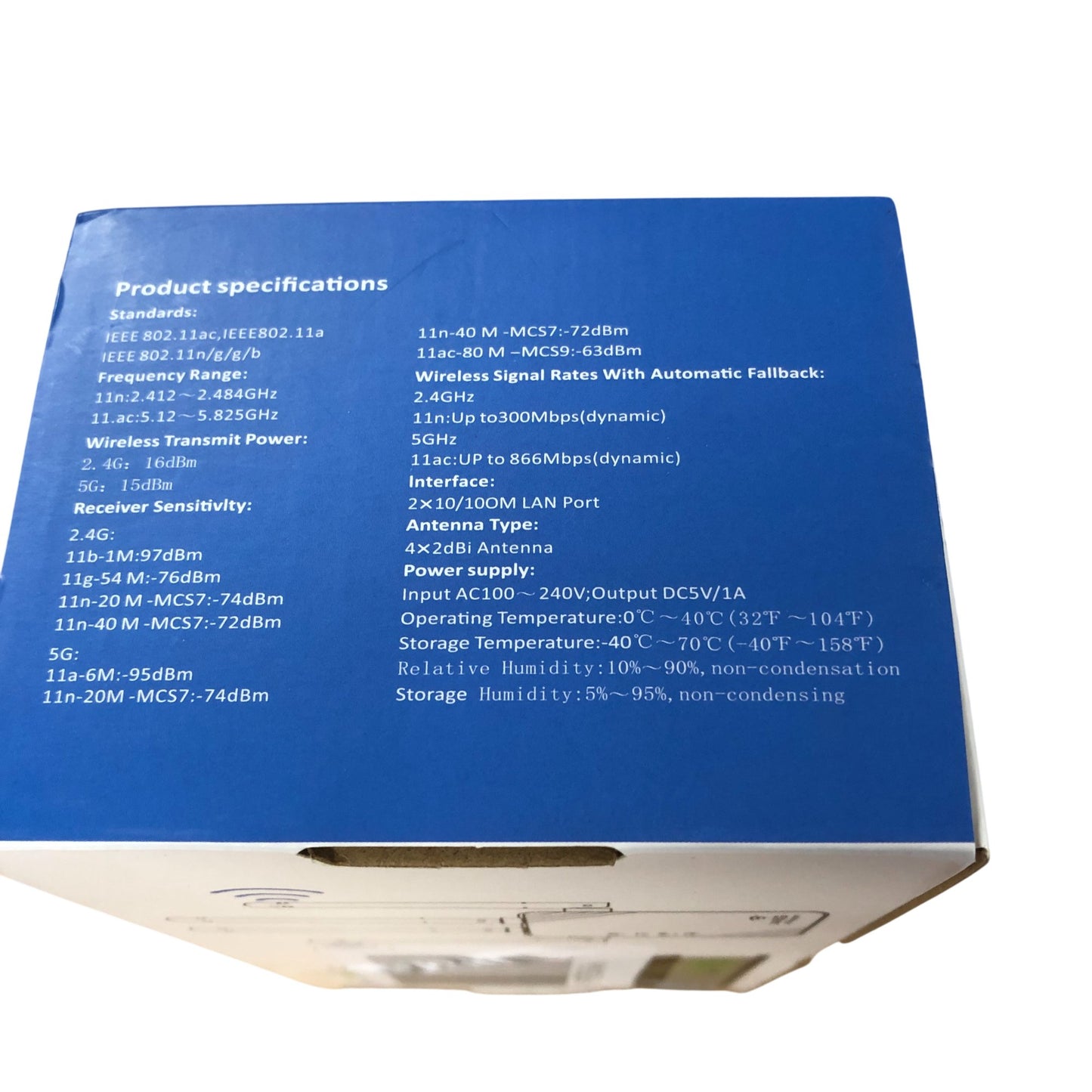 1200M Dual Band WiFi Repeater Range Extender 5G Expand Network Performance