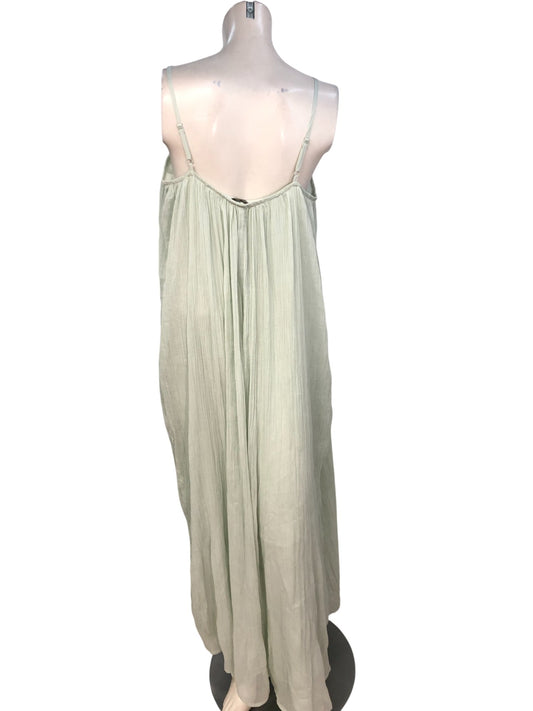 River Island Maxi Dress UK10 Women's Premium Lightweight Blue Long Sleeveless