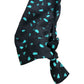 Dancing Leopard Size 6 Women's Black Green Print Long Sleeve Midi Dress