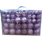 Pink Christmas Ornaments Set Colourful Holiday 100 Pieces