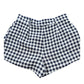 River Island Gingham Check Shorts UK18 Women's Navy White Casual 44 Cotton