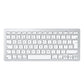 Omoton KB066 Wireless Keyboard Compact Design Bluetooth Connection Silver