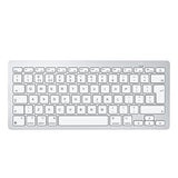 Omoton KB066 Wireless Keyboard Compact Design Bluetooth Connection Silver