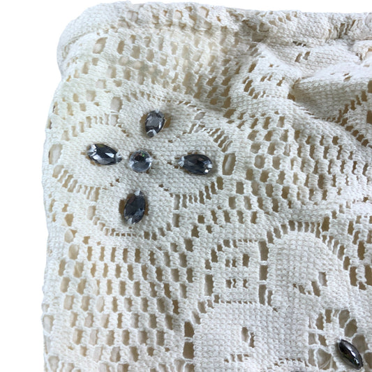 River Island Beige Crochet Bandeau Top - Size M