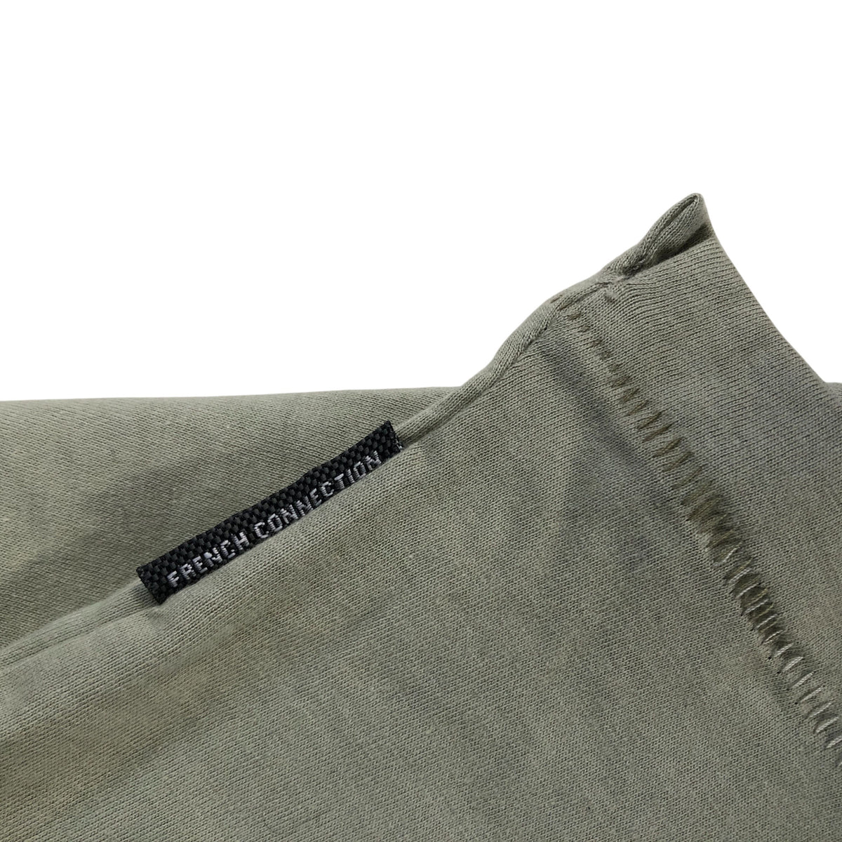 French Connection T-Shirt M Men's Casual Cotton Olive Green Classic Fit