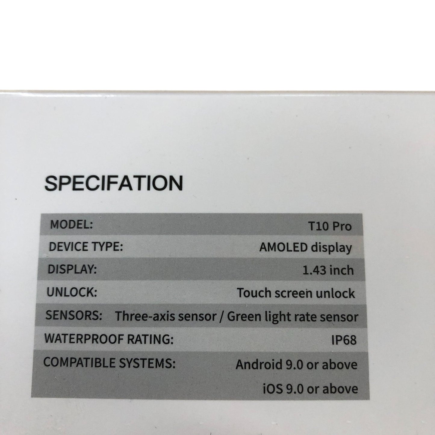Fempoin Smart Watch T10 Pro 1.43 Inch AMOLED Display Waterproof Activity Tracker