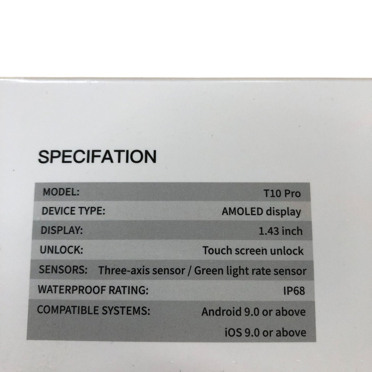 Fempoin Smart Watch T10 Pro 1.43 Inch AMOLED Display Waterproof Activity Tracker
